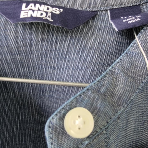 Lands' End Women's Cotton Shirt Long Sleeve - Picture 6 of 14